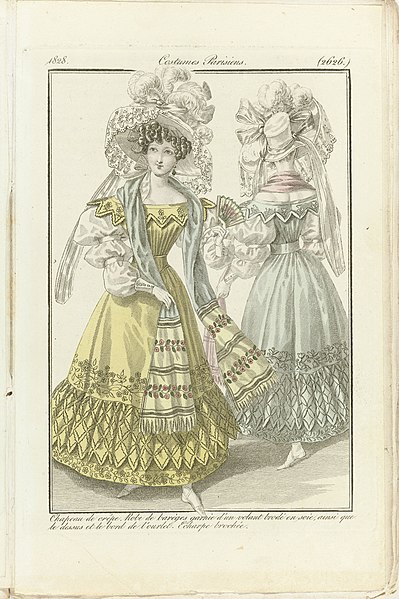 File:Journal des Dames et des Modes 1828, Costumes Parisiens (2626), BI-1938-0115B-33.jpg