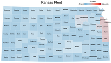 1 bedroom rent by county in Kansas (2021)

$2,000+

$1,000

~$500 Kansas rent.webp