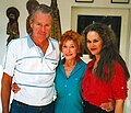 With mother Elsie and brother Peter, circa 1992