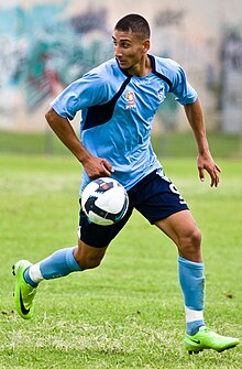 Bulut playing for the Sydney FC youth team in 2010 Kerem Bulut.jpg