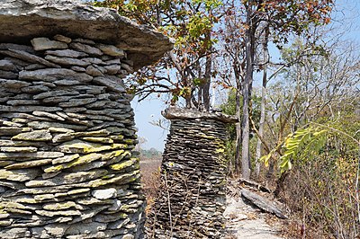 Sanctuaire de Phou Asa Mountain sur Khong Island.- Laos.