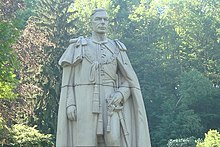 King George VI statue is centrally located in the park. King George VI -.JPG