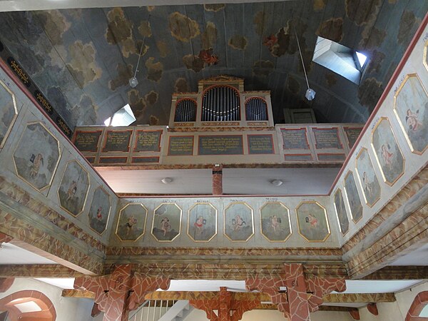 Baroque interior of the Christuskirche, Walsdorf