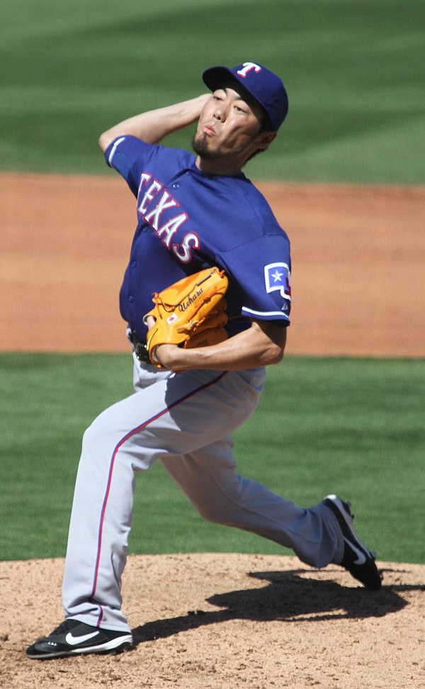 Uehara with the Texas Rangers in 2012