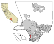 LA County Incorporated Areas Redondo Beach gemarkeerd.svg