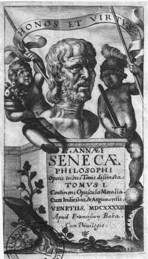 L Annaei Senecae philosophi 1643 frontispiece