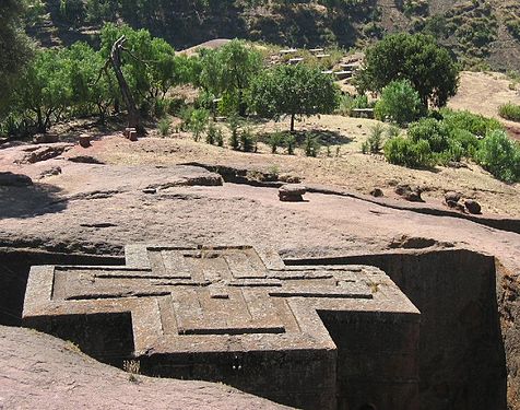 Glèisa de Sant Jòrdi a Lalibela.