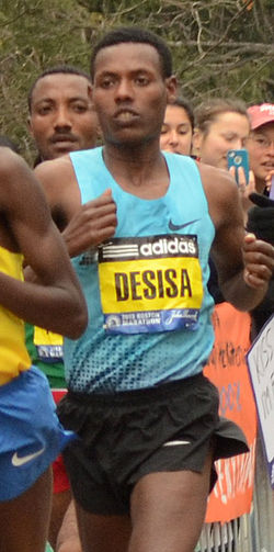 Lelisa Desisa Benti boston marathon 2013.jpg