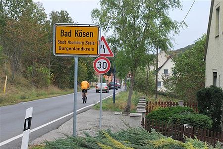 Lengefeld Ortseingang von Saaleck her