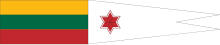 Fanionul comandantului diviziei marine lituaniene.svg