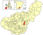 Расположение муниципалитета Лантейра на карте провинции
