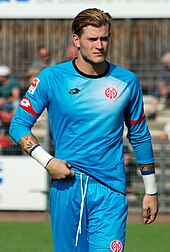 Karius with Mainz 05 in 2015 Loris-Karius-2015-07.jpg