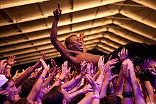 Skerrit Bwoy with Major Lazer at Coachella Festival, 2010.