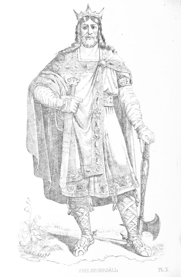 Another example of King Eric in fantasy art, this published by Gustaf Henrik Mellin in 1850