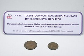 Token Stoomvart Maatschappij Nederland 1870-1970