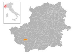 Locatie van Salza di Pinerolo in Turijn (TO)