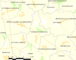 Poziția localității Graveron-Sémerville