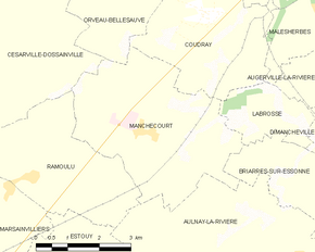 Poziția localității Manchecourt