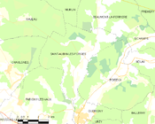 Saint-Aubin-les-Forges所在地圖 ê uī-tì