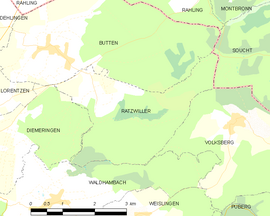 Mapa obce Ratzwiller