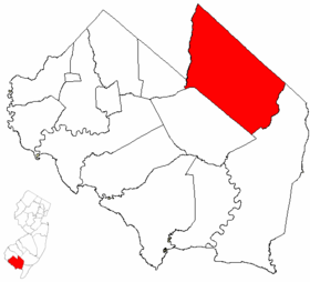 Map of Cumberland County highlighting Vineland.png