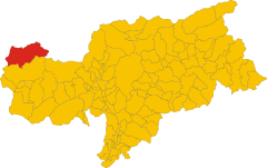 Map of comune of Curon Venosta (autonomous province of Bolzano, region Trentino-Alto Adige-Südtirol, Italy).svg