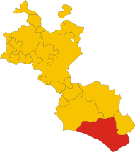 Mapa obce Gela (provincie Caltanissetta, region Sicílie, Itálie).svg