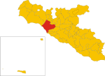 Map of comune of Ribera (province of Agrigento, region Sicily, Italy).svg