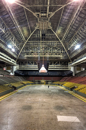The interior of Maple Leaf Gardens, site of the Liberal Party rally on June 7, 1957