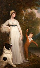 Maria Palmer Acland, Lady Hoare (d.1845) with her son, later Sir Hugh Richard Hoare, 4th Bt (1787-1857), aged 7