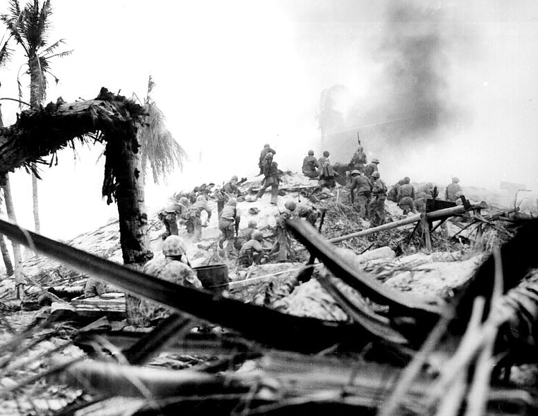 File:Marines storm Tarawa.jpg