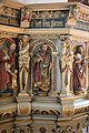 English: Marvede church in Denmark. Pulpit. Detail.