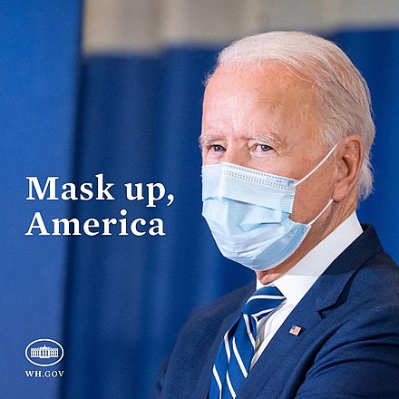 Mask Mandate IG image for Biden Administration - 2021-01-20., From WikimediaPhotos