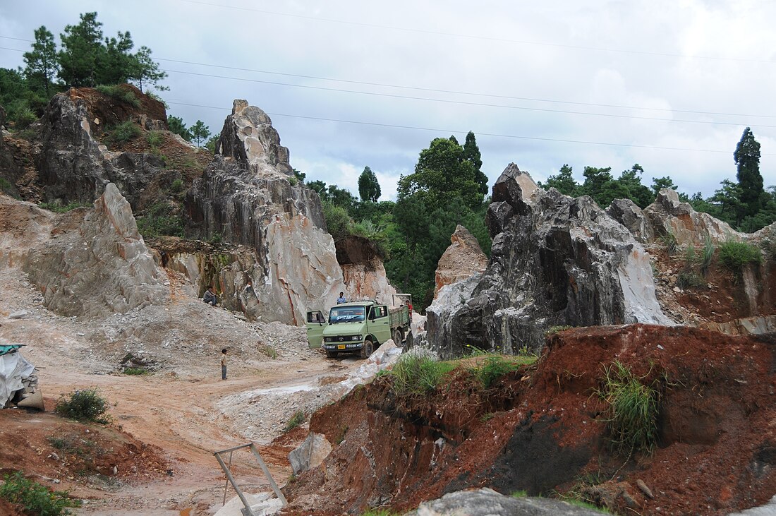 Bergbau in Meghalaya