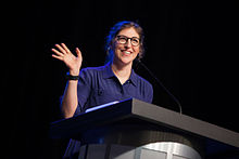 Mayim Bialik during her visit to Sixth College in 2015. Mayim Bialik at UCSD.jpg