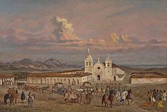 Image 30Mission San Carlos Borromeo de Carmelo, established in 1770, was the headquarters of the Californian mission system from 1797 until 1833. (from History of California)