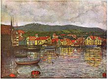 Molde'nin resmi, Nico Wilhelm Jungmann tarafından boyanmış, 1904