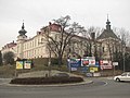 English: Hospital, monastery and chapel of Saint Elisabeth in Cieszyn Polski: Szpital, klasztor sióstr elżbietanek i kaplica św. Elżbiety w Cieszynie