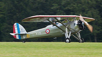 English: Morane Saulnier MS317 (reg. D-EZOR (279/IU), cn 6533/279, built in 1938). Engine: Continental W670-U. Deutsch: Morane Saulnier MS317 (Reg. D-EZOR (279/IU), cn 6533/279, Baujahr 1938). Motor: Continental W670-U.