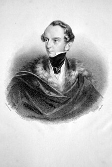Portrét z roku 1835 (litografie)