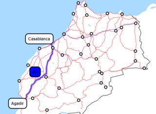 <span class="mw-page-title-main">Casablanca–Agadir expressway</span> Road in Morocco
