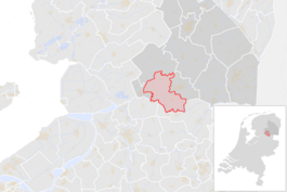 Locatie van de gemeente De Wolden (gemeentegrenzen CBS 2016)