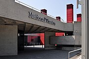 Signalétique du Royal National Theatre de Londres en 2016.