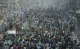 Long March led by Sharif moving through Ferozepur Road, Lahore. Nawaz-Sharif-Long-March-on-Ferozpur-Road-lahore-on-March-15-2009.jpg