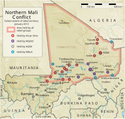 Azawad: Maantieteellinen alue Malissa