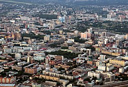 Vy över Novosibirsk.
