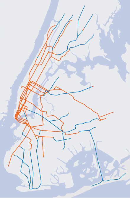 Nyc Subway Above Ground Map List Of New York City Subway Lines - Wikiwand