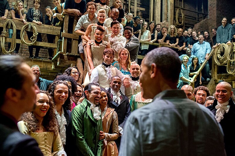 File:Obama greets the cast and crew of Hamilton musical, 2015.jpg