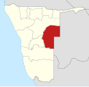 Lage in Namibia