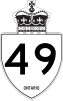 Highway 49 schild